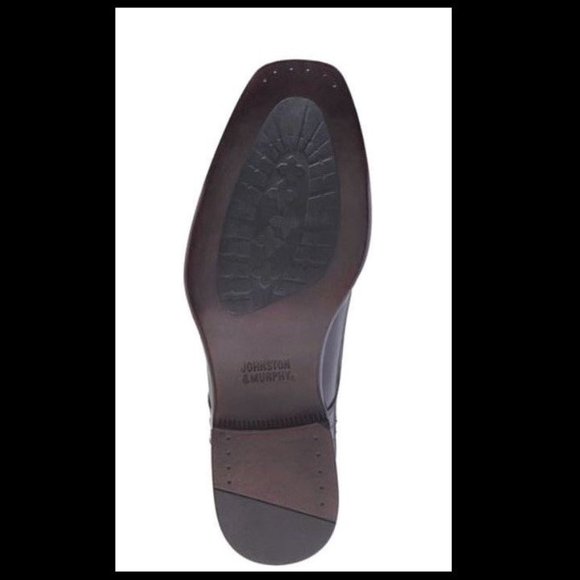 Johnston & Murphy Men\'s Birchett Black Leather Oxford Shoe Size 8.5 M